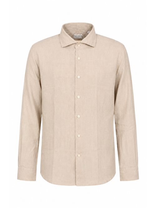 Camicia in lino Beige Xacus | 11297 722ML002